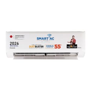 Panasonic 1.5 Ton 5 Star,New Star rated, Premium WiFi Inverter Smart Split AC (DustBuster Tech, Matter Enabled, AI, Higher Airflow, Copper Cond., 8in1 Convertible,4-Way,PM0.1 Filter,CS/CU-NU18BKY5WX,White)